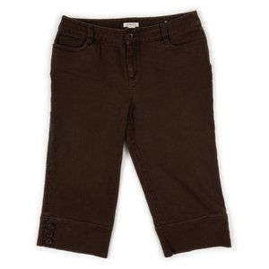 HAROLD'S brown 5-pocket capris size 8